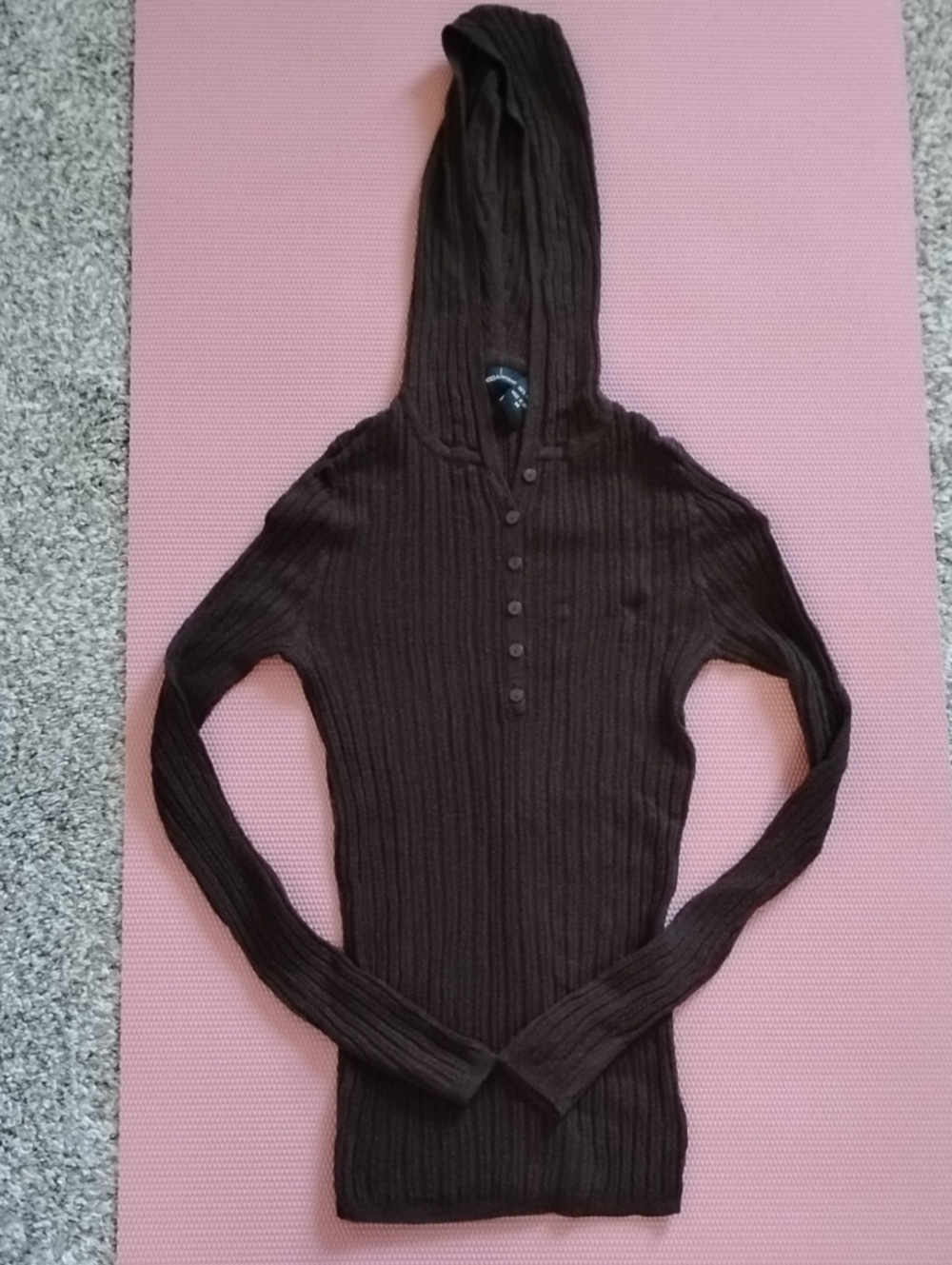 Moda International Brown Henley Sweater